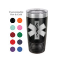 EMS Tumbler, EMT, Star of Life, Stainless Steel, 20 oz,  Custom Engraved, Firefighter, Ambulance, Medic