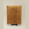 Farm Plaque, Farmer gift, Farm Heritage and Future, Engraved Wood Plaque, 8" X 10"
