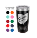 Ohio Home Custom engraved Stainless Steel  Style 20 oz Engraved Tumbler- Hometown, Cleveland, Cincinnati