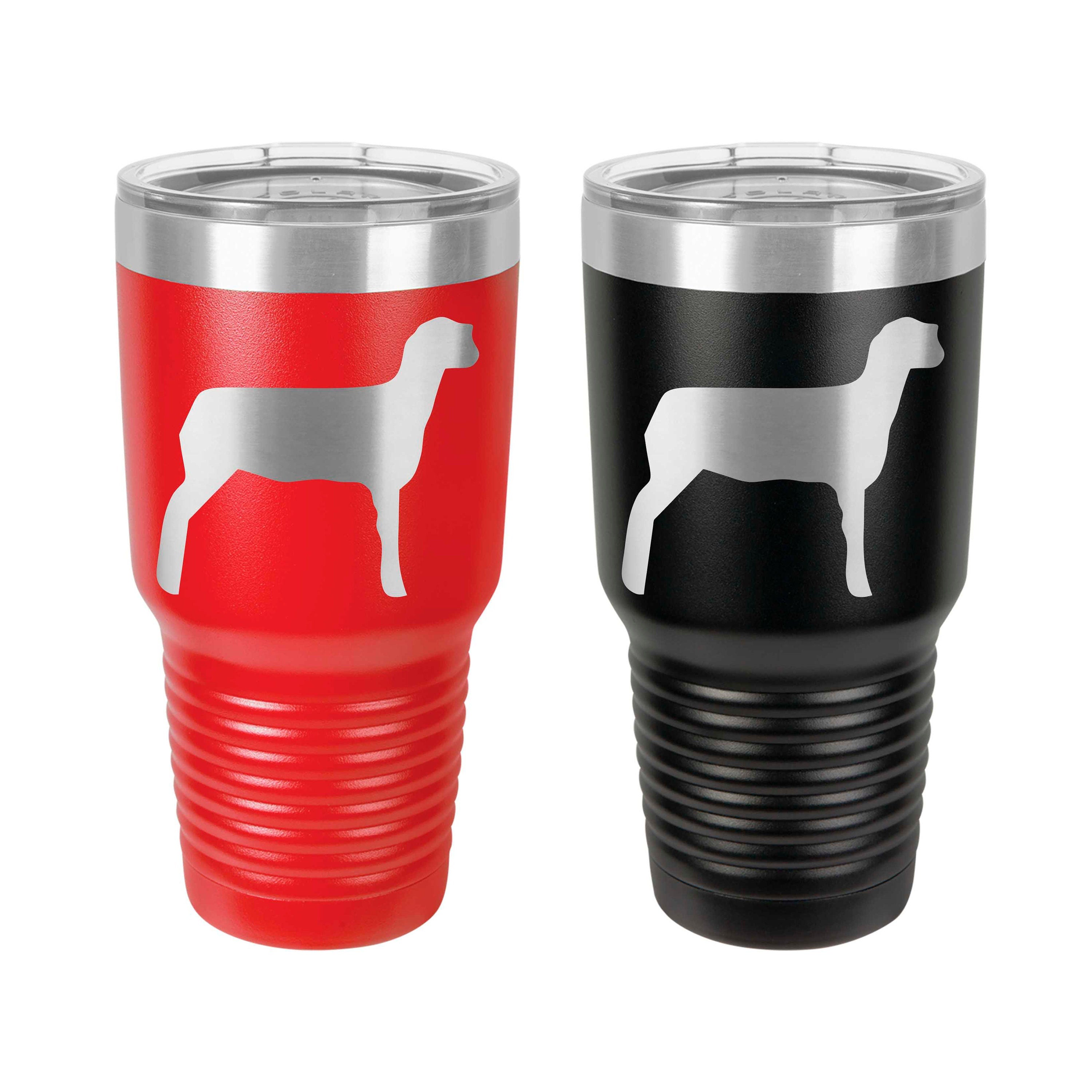 Sheep Tumbler, Stainless Steel, 30 oz, Custom Engraved, Show Lamb, Sheep Show