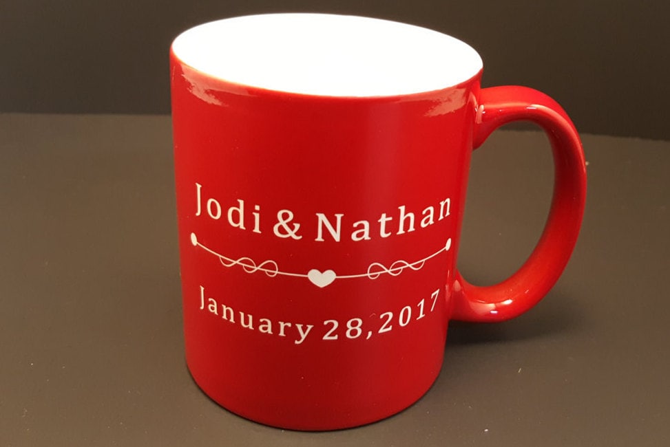 Shit Just Got Real Mug, Engagement Gift, Laser Engraved Coffee Mug