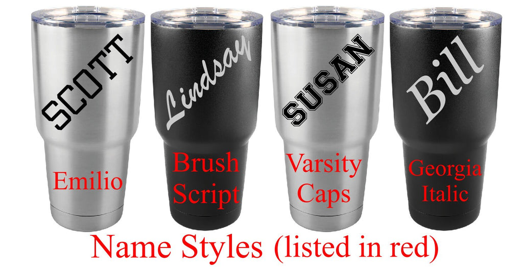 ADD ON ONLY- Laser Works Tumbler Name addition