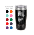 American Flag Tumbler, Tattered Flag, Old Glory, Stainless Steel, 20 oz, Custom Engraved, Patriotic Tumbler, USA, Personalized yeti