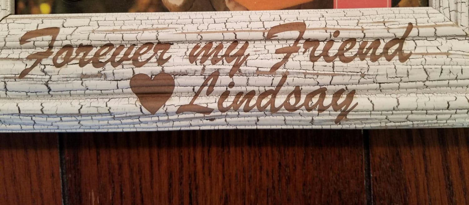 Today A Bridesmaid, Forever My Friend Engraved Wood Photo Frame, Bridesmaid Gift