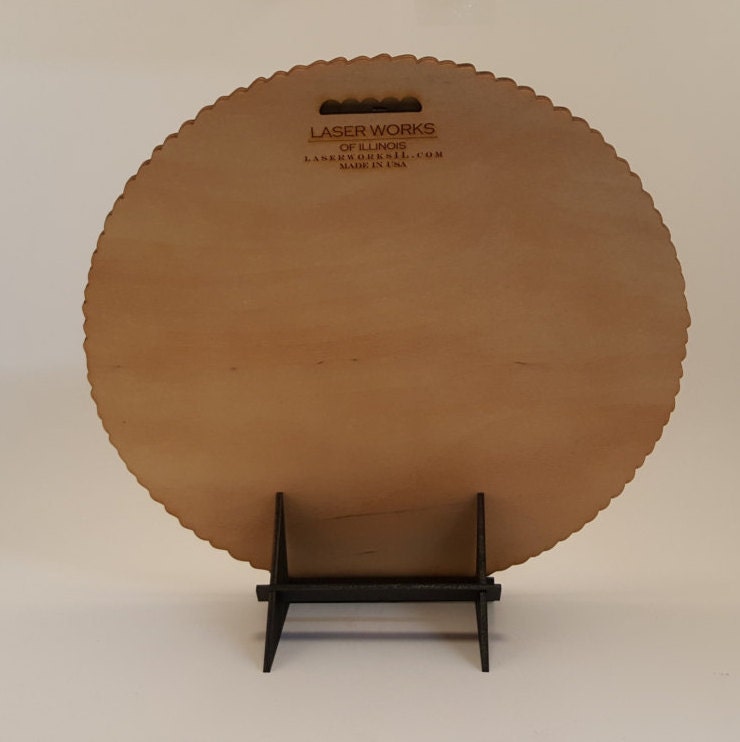 Police Officer- 3D Round Wall Plaque made of solid birch, 11.5" round, wall hanging or desktop display