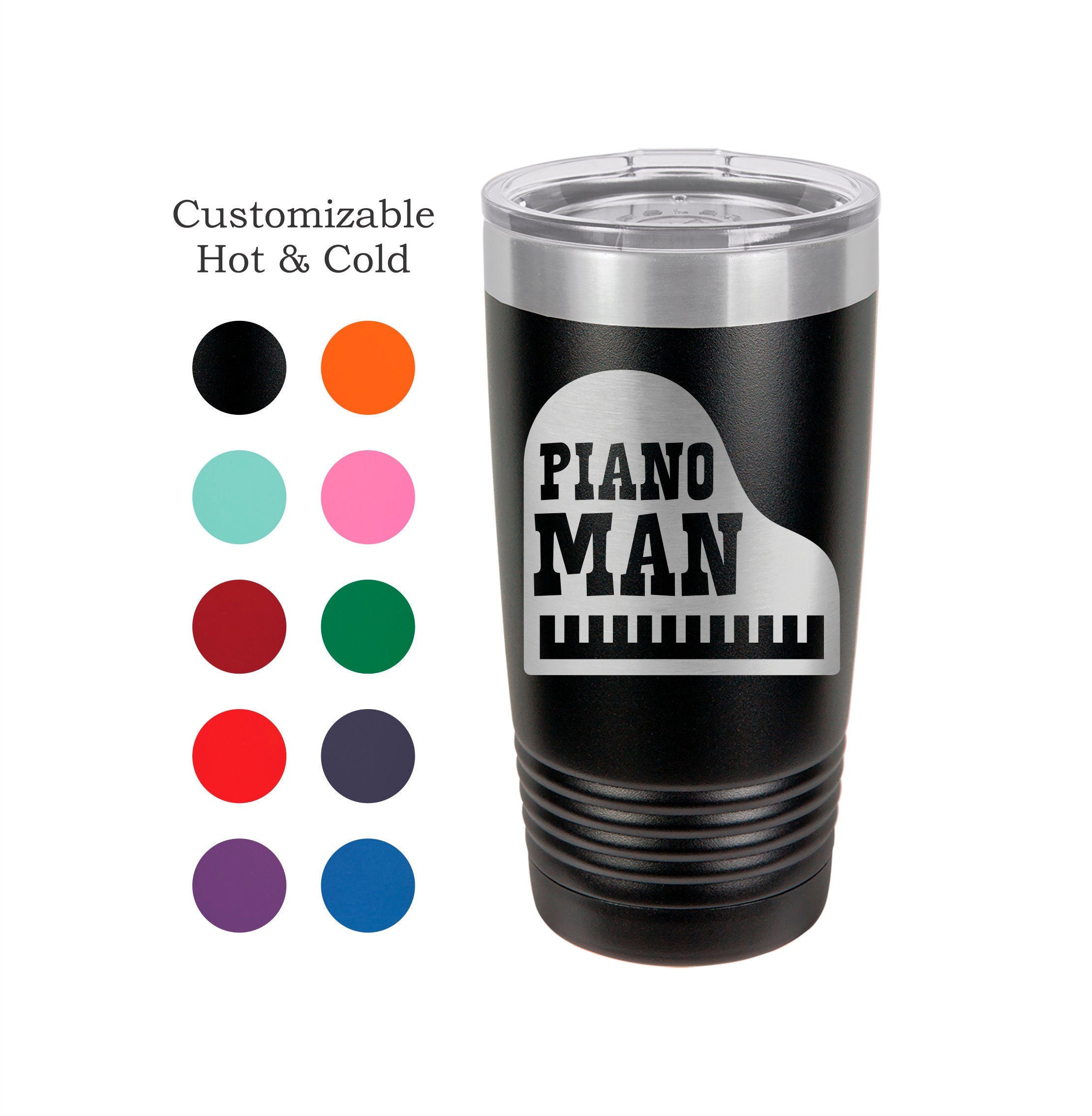 Pianist Gift Piano Tumbler Piano Man gift for Musician Cup Piano Player Keyboardist Mug Piano Teacher