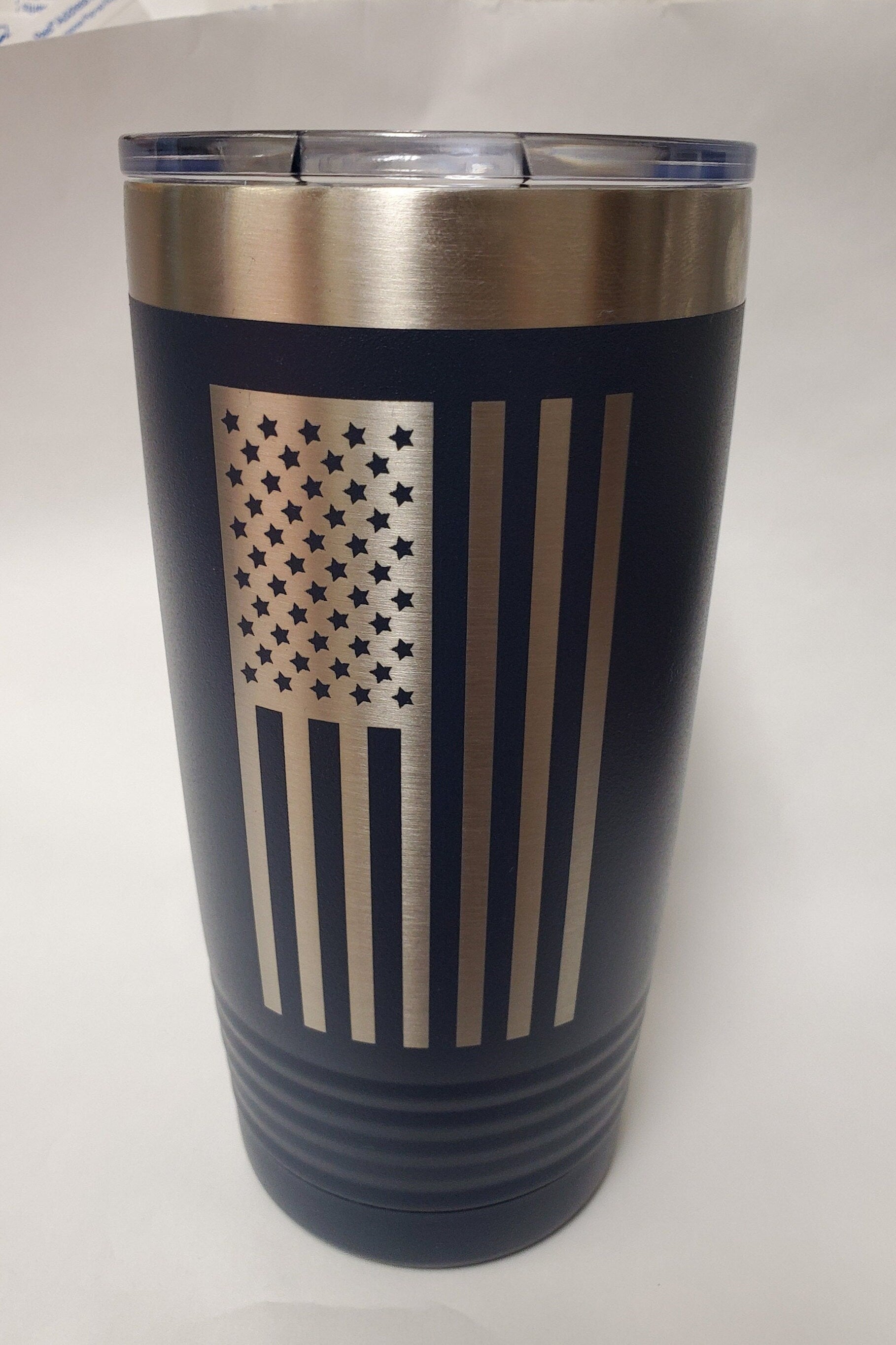 American Flag 20 oz Customizable Tumbler