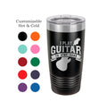 Guitar Tumbler Stay Sane Player Gift Musician Mug Acoustic Guitar Yeti Custom Laser Engraved Guitarist Cup