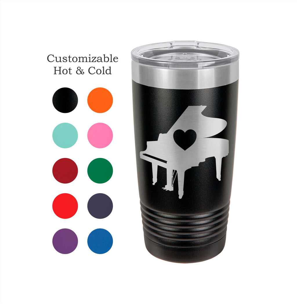 Pianist Gift Piano Tumbler Love Piano Gift for Musician Cup Piano Player Keyboardist Mug Piano Teacher