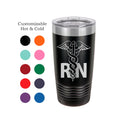 Nurse Tumbler RN Travel Mug Graduation Gift for Women Personalized Cup