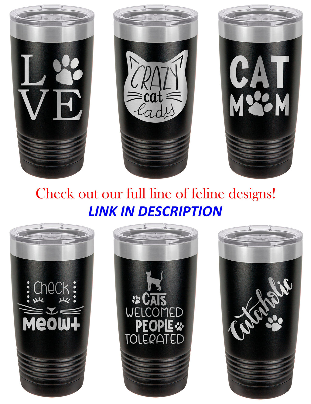 Cat Mom Stainless Steel To Go Mug, Personalized To Go Mug, Personalized Steel Travel Mug, Travel Mug Cat Lover,  Cat Paw Travel Mug, Go Mug
