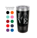 Basketball Tumbler, Love Basketball, Stainless Steel, 20 oz, Custom Engraved -Basketball Player, Basketball, Senior Gift
