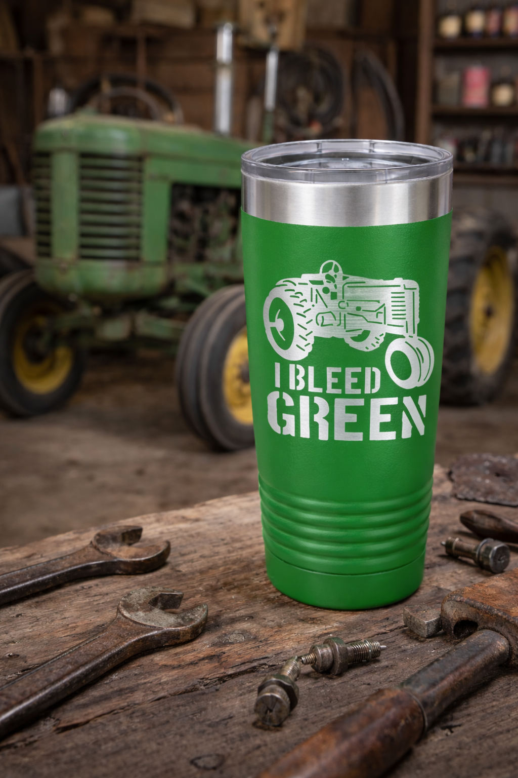 I Bleed Green 20 oz Customizable Tumbler