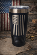 American Flag 20 oz Customizable Tumbler