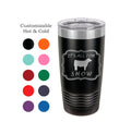 Engraved Cattle Tumbler – 20 oz Stainless Steel Show Steer Mug