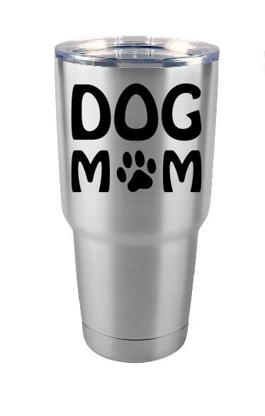 Dog Mom Tumbler - Engraved Insulated 30 oz Custom Tumbler