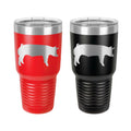 Pig Tumbler, Show Pig,  Stainless Steel, 30 oz, Custom Engraved, Swine Tumbler, Show Hogs, Swine Show