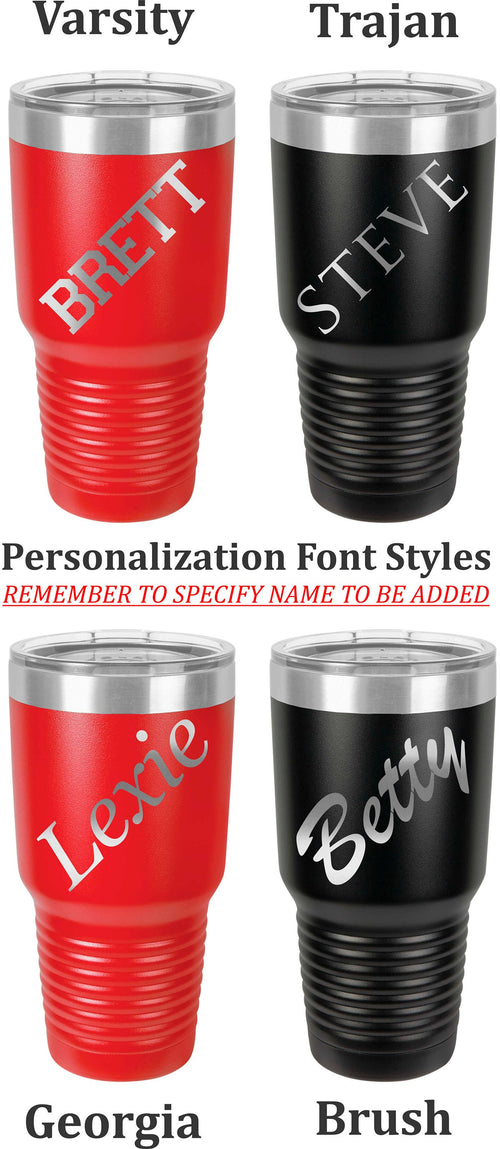 All For Show Stainless Steel 30 oz Engraved Custom Tumbler- Show Steer, Show Cattle