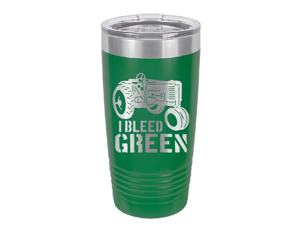 I Bleed Green 20 oz Customizable Tumbler