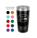 Show Girl (Cattle) Stainless Steel 20 oz Engraved Custom Tumbler- Show Steer, Show Cattle