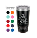 Stainless Steel Customized Cat Tumbler, Cats Welcomed People Tolerated, Cats Personalized Travel Mug, Personalized Cat Mug, Custom Cat Gifts
