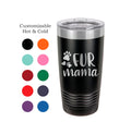 Fur Mama - Dog Tumbler - Personalized Tumbler - Insulated Tumbler - 20 Oz Tumbler - Personalized Yeti