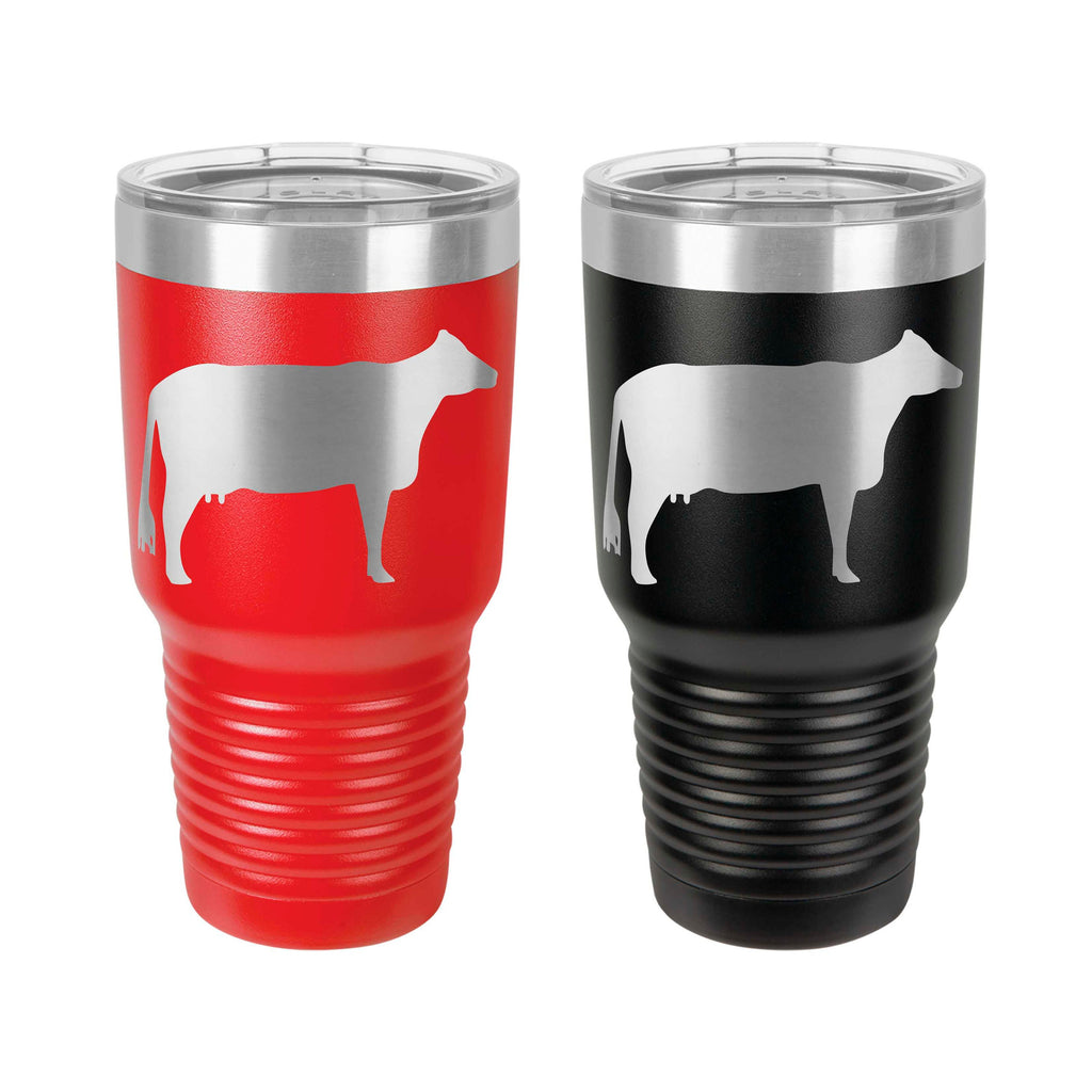 Dairy Tumbler, Dairy Cow, Stainless Steel, 30 oz, Custom Engraved, Dairy Show, Holstein, Show Cattle Tumbler