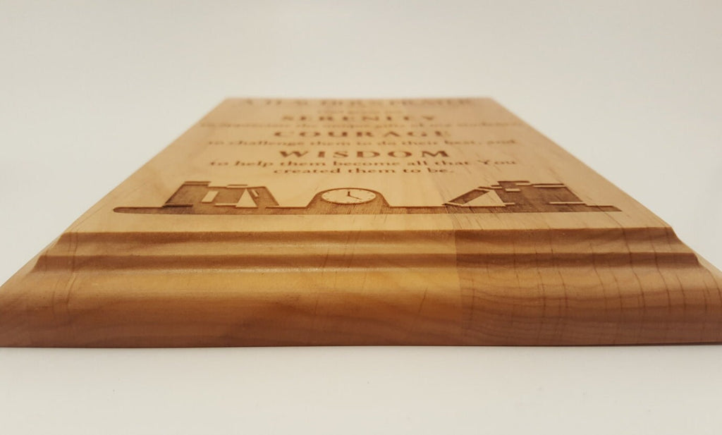 Teacher gift, A Teacher's Prayer, Christmas gift for teacher, Engraved Wood Plaque, 6" X 8"